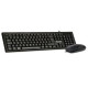 KIT TASTIERA E MOUSE USB SERIE 200 BUSINESS MOUSE OTTICO 1000 DPI PER AMBIDESTRI E TASTIERA LAYOUT ITALIANO