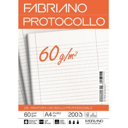 Fabriano CARTA PROTOCOLLO A4 60g 200ff - RIG USO BOLLO