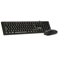 KIT TASTIERA E MOUSE USB SERIE 200 BUSINESS MOUSE OTTICO 1000 DPI PER AMBIDESTRI E TASTIERA LAYOUT ITALIANO