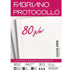 Fabriano CARTA PROTOCOLLO A4 80g 30ff - RIG C