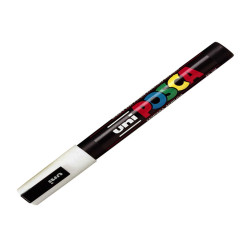 Marcatore a base d'acqua Uni Posca PC3M  - punta fine da 0,9mm a 1,3mm - bianco - Uni Mitsubishi