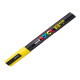 Marcatore a base d'acqua Uni Posca PC3M  - punta fine da 0,9mm a 1,3mm - giallo - Uni Mitsubishi