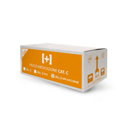 Kit di reintegro (pacco medicazione) cassetta Pronto Soccorso cat C DPP n. 25/2005 All.3 meno 3 dip