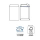 Busta a sacco Competitor FSC® - strip adesivo - 16 x 23 cm - 80 gr - bianco - Pigna - conf. 100 pezzi