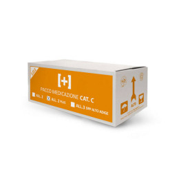 Kit di reintegro pacco medicazione per cassetta Pronto Soccorso "ALLEGATO 2" meno 3 dip maggiorato