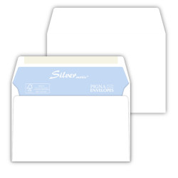 Busta Busta Silver Matic FSC® - senza finestra - gommata - 12 x 18 cm - 80 gr -  bianco - Pigna - conf. 25 pezzi