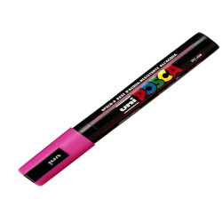 Marcatore a base d'acqua Uni Posca PC5M  - punta tonda media da 1,8mm a 2,5mm - rosa - Uni Mitsubishi