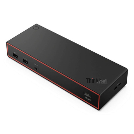Lenovo ThinkPad USB4 Smart Dock 5500, Cablato, USB4, 65 W, 1000 Mbit/s, Nero, Eclipse Black