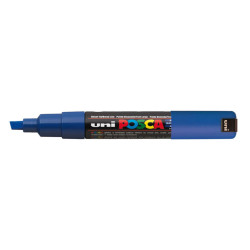 Marcatore a base d'acqua Uni Posca PC8K - punta large a scalpello 8,0mm - blu  - Uni Mitsubishi
