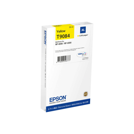 Epson T9084 - 39 ml - misura XL - giallo - originale - cartuccia d'inchiostro - per WorkForce Pro WF-6090, WF-6590