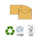 Busta Giallo Postale - gommata - 18 x 24 cm - 80 gr - carta riciclata FSC® - giallo - Pigna - conf. 25 pezzi