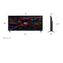 LG 43 UA75 4K UHD PIEDINI LATERALI WEBOS25
