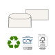 Busta Kami Gommata - senza finestra - 11 x 23 cm - 100 gr - carta riciclata FSC® - bianco - Pigna - conf. 500 pezzi