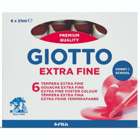 Giotto Tempera Extra in tubetto - confezione 6 pz Terra di Siena Bruciata