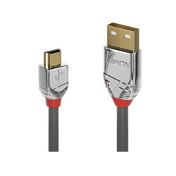 Lindy Cavo USB 2.0 Tipo A a Mini-B Cromo Line, 0.5m
