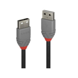 Lindy Cavo USB 2.0 Tipo AA Anthra Line, 0.2m