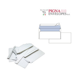Busta SILVER90 STRIP FSC® - bianca - internografata - senza finestra - 110 x 230 mm - 90 gr - Pigna - conf. 25 pezzi