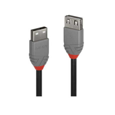 Lindy Prolunga USB 2.0 Tipo A Anthra Line, 0.5m