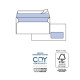 Busta Silver90 Strip Laser FSC® - con finestra - internografata - 11 x 23 cm - 90 gr - bianco - Pigna - conf. 500 pezzi