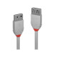 Lindy Prolunga USB 2.0 Tipo A Anthra Line, Grigio, 1m