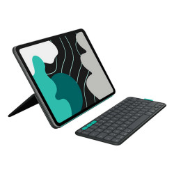 Logitech Flip Folio, QWERTY, Italiano, 1,9 cm, 1 mm, Apple, iPad Pro 13-inch (M4), iPad Air 13-inch (M2 & M3)