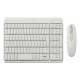 Logitech MK250 Compact Bluetooth Wireless Combo, Wireless, RF senza fili + Bluetooth, Bianco, Mouse incluso