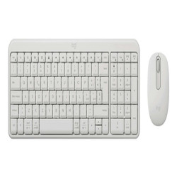 Logitech MK250 Compact Bluetooth Wireless Combo, Wireless, RF senza fili + Bluetooth, Bianco, Mouse incluso