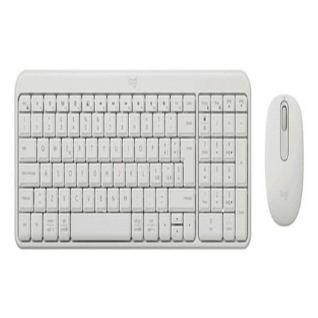 Logitech MK250 Compact Bluetooth Wireless Combo, Wireless, RF senza fili + Bluetooth, Bianco, Mouse incluso