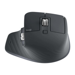 Logitech MX Master 3S, Mano destra, RF senza fili + Bluetooth, 8000 DPI, Grafite