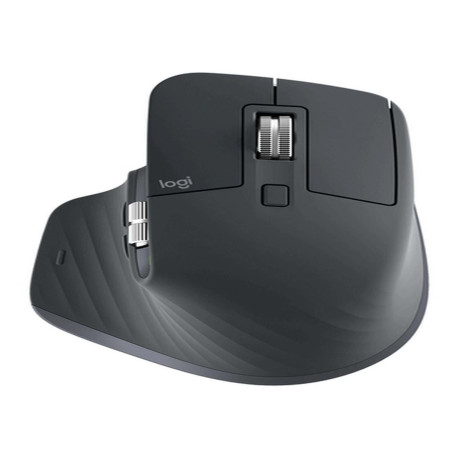 Logitech MX Master 3S, Mano destra, RF senza fili + Bluetooth, 8000 DPI, Grafite