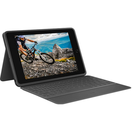Logitech Rugged Folio, QWERTY, Italiano, 1,8 cm, 1,2 mm, Apple, iPad (7a gen) iPad (8a gen) iPad (9ª generazione) iPad (10ª gen