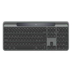 Logitech Signature Slim Solar+ wireless keyboard K980, Full-size (100%), Wireless, RF senza fili + Bluetooth, QWERTY, Grafite