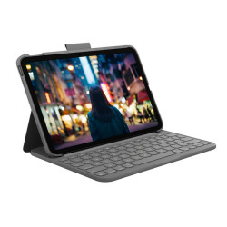 Logitech Slim Folio, QWERTY, Italiano, 1,8 cm, 1 mm, Apple, Slim Folio per iPad (A16) A16 Slim Folio per iPad (10ª generazione)