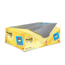 Blocco foglietti Post-it - 655CY-VP20 - 76 x 127 mm - 72 gr - giallo Canary - Post-it - conf. 20 blocchi