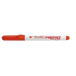 Marcatore Tratto Memo rosso p/tonda 4 0 mm tratto 1 0-2 5 mm inchiostro cancellabile a secco per lavagne bianche (conf.12)