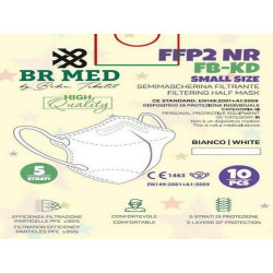 Mascherina FFP2 - KN95 for Children 5 Strati CE 1463 - BIANCO BIANCA BIANCHE(Conf. Singola) BRMED