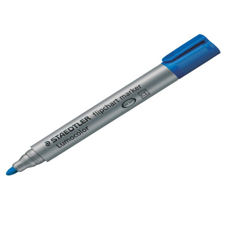 Marcatore Lumocolor Flipchart 356 - a base d'acqua - punta tonda 2 mm - blu - Staedtler