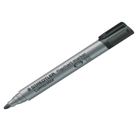 Marcatore Lumocolor Flipchart 356 - a base d'acqua - punta tonda 2 mm - nero - Staedtler