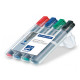 Marcatore Lumocolor Flipchart 356 - punta tonda - tratto 2,0mm - astuccio 4 colori - Staedtler