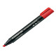 Marcatore Lumocolor Permanent 350 - punta a scalpello - tratto 2 - 5 mm - rosso - Staedtler