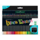 Matite colorate triangolare Black Edition - colori assortiti - Faber-Castell - conf. 50 pezzi