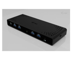I-Tec Docking station universale USB-C, USB-A. DOPPIO MONITOR 4K + PD85W con ALIMENTATORE