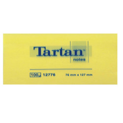 Blocco foglietti - giallo pastello - 76 x 127mm - 63gr - 100 fogli - Tartan