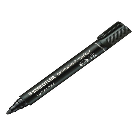 Marcatore Lumocolor Permanent 352 - punta tonda - tratto 2 mm - nero - Staedtler