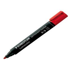 Marcatore Lumocolor Permanent 352 - punta tonda - tratto 2 mm - rosso - Staedtler