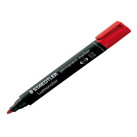 Marcatore Lumocolor Permanent 352 - punta tonda - tratto 2 mm - rosso - Staedtler