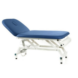Letto da visita medica, massaggi, trattamenti. Altezza e schienale regolabili elettricamente