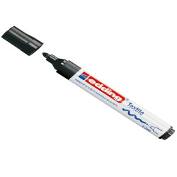 Marcatore per tessuto 4500 - punta tonda - da 2 a 3mm - nero - Edding
