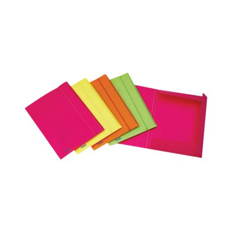 Favorit NEON - Cartelletta a 3 lembi - per 240 x 330 mm - fluorescente, disponibile in colori assortiti