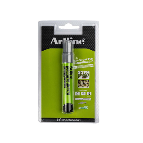 Marcatore permanente - per giardinaggio - punta tonda 2,3 mm - argento - Artline